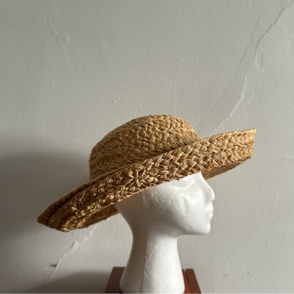 Helen Kaminski Raffia Straw Sun Hat Rolled Brim Summer Beach